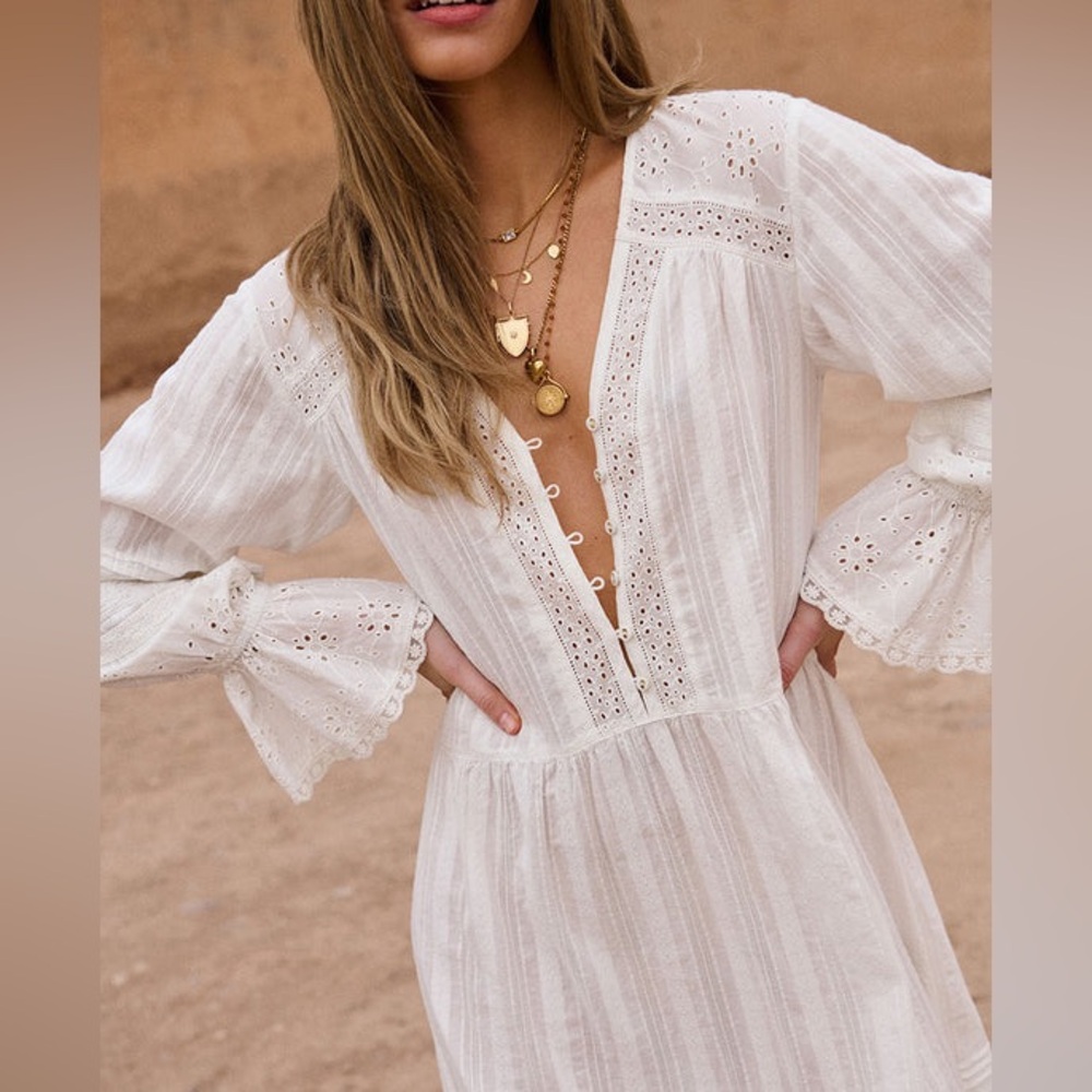 Spell Free People Whimsy Garden Lace Gown - Moonflower - Picture 11 of 12